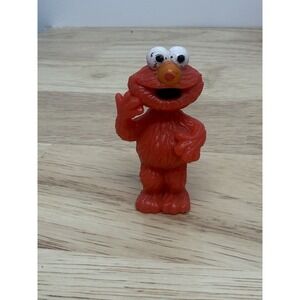 Vintage 2.5" Jim Henson‎ Sesame Street Elmo  PVC Figure By JHP #AA